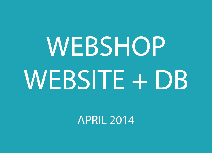 Project webshop met achterliggende database